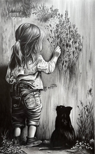Little Girl Drawing