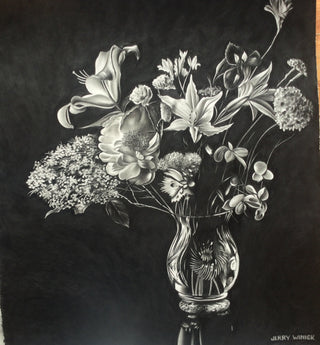 Glass Vase with Flowers
